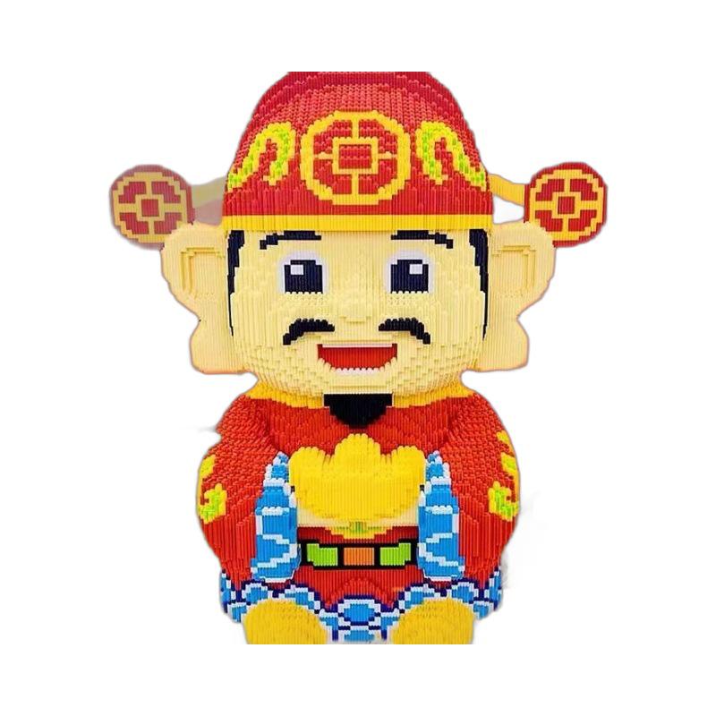 God of Wealth 3D Puzzle Blocks: Challenging Assembly Toy for Kids - Educational Gift for Boys & Girls