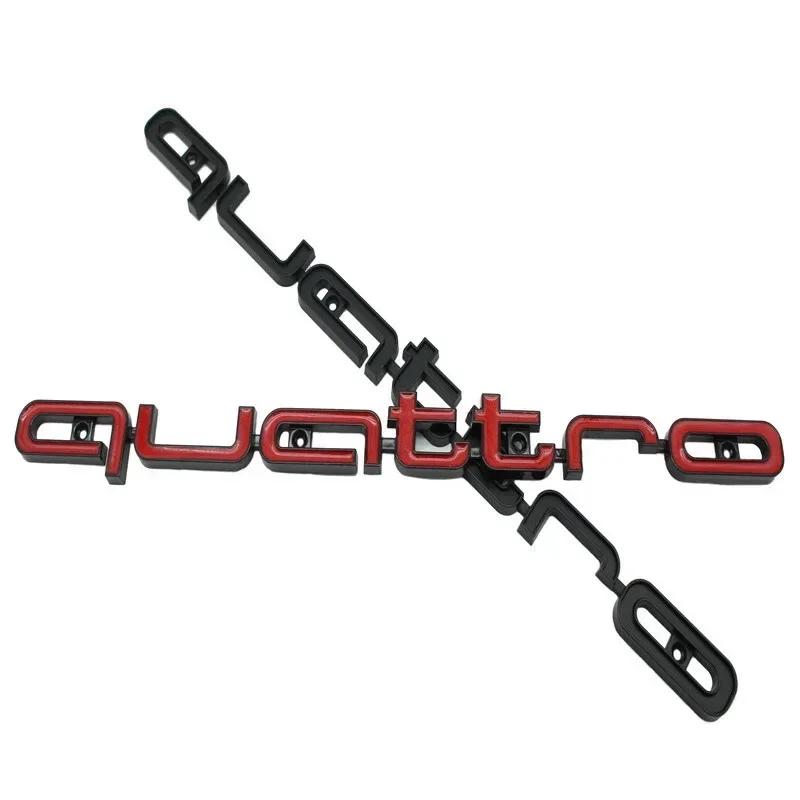 1 Peça Emblema Quattro 3D ABS Emblema da Grelha Frontal do Carro Para Audi A3 A4 A5 A6 A6L A7 A8 Q3 Q5 Q7 S3 S4 S5 RS3 RS4 RS6 Acessórios de Emblema