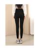 Women's Shark Skin Zippered Slimming Pants - Thickened Velvet Base Layer for Body Shaping Yoga, Autumn/Winter Warm Barbie Style.