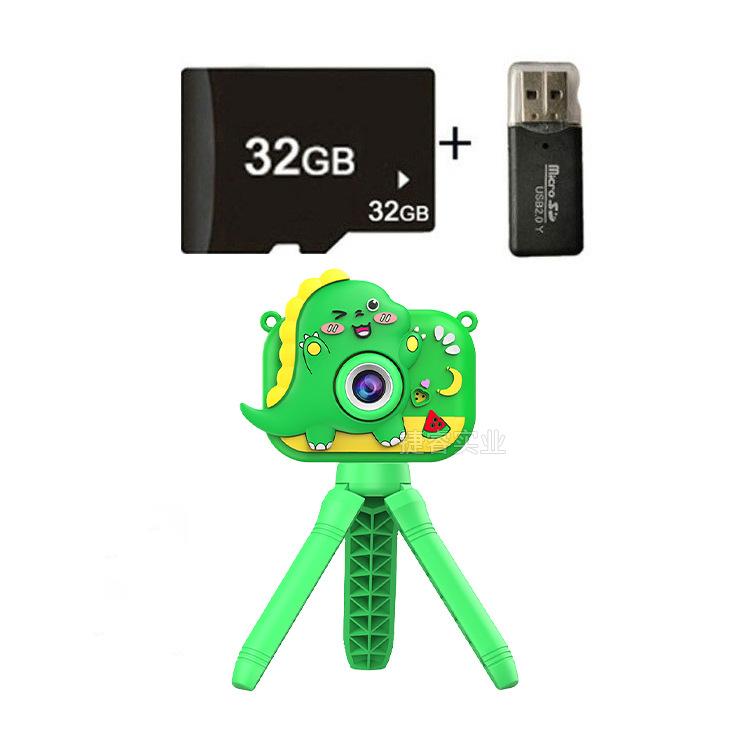 

Y6 Ручной кронштейн для детской камеры, HD двойная цифровая камера, детская игрушка в подарок зелёный