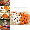 12 Stück Künstliche Mini Schaumstoff Kürbisse Simulations Requisiten Perfekt für Halloween Party Dekoration