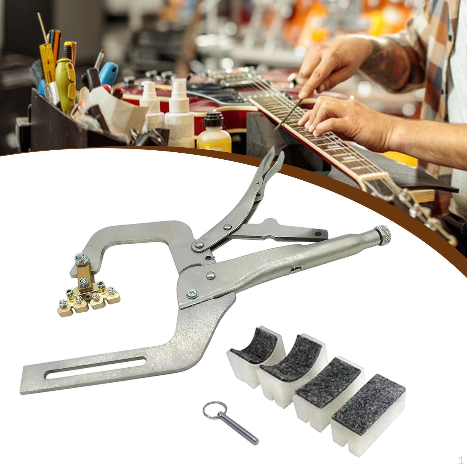 

Ручной инструмент для запрессовки ладов с 4 опорными колодками, зажим, точность, лютье, установка ладов