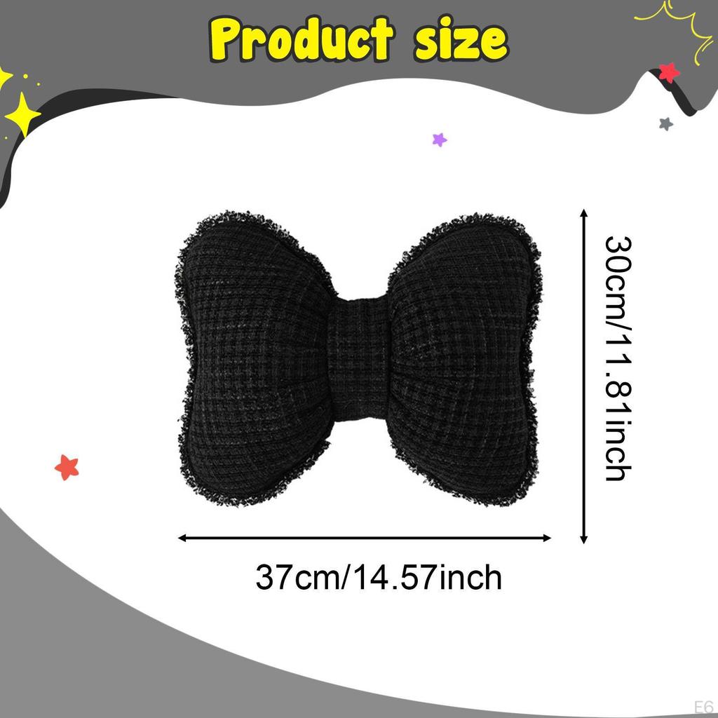 Bowknot Pillow Back Support Home Furnishing Bedside Cushion Sofa Throw for Office Chair