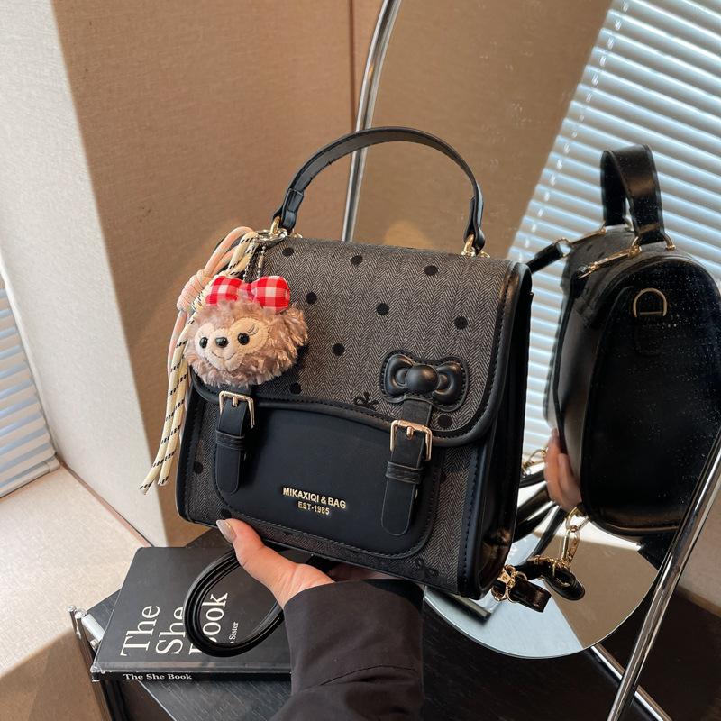 Popular Niche Polka Dot Backpack Women's Versatile Small Backpack Fashion Messenger Bag