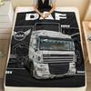 1PC DAF Patterned Flannel Blanket Suitable For All Seasons for Home Decor Warmth and Comfort Gifts Holiday Present