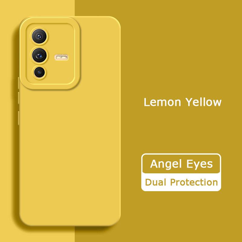 Angel Eyes Square Liquid Silicone Phone Case for VIVO V23 Pro 5G Soft Mobile Cover VIVOV23 V 23 V23Pro 360 Protective Shield Bag
