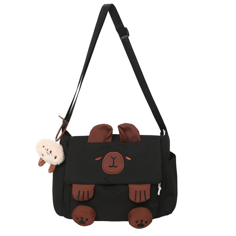 

Женская сумка через плечо с рисунком из мультфильма, студенческая легкая сумка через плечо хаки