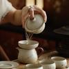 Handcrafted Ru Kiln Mended Ceramic Teapot Set with Xishi Pot