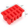 10 Cavity Popsicle Silicone Molds Food Grade Ice Pop Cream Maker Homemade Kitchen Silicone Popsicle Mold Frozen BPA Free