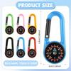 12 STUKS Mini Kompas Sleutelhangers Kleine Zakformaat Kleurrijke Kompassen, Essentiële Overlevingsuitrusting voor Volwassenen. Gebruik in meerdere scènes: Ideaal accessoire voor buiten