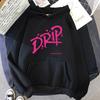 Babymonster Album Drip Hoodie Retro Women/men Harajuku Aesthetic Hoodies Unisex Autumn Winter Pullover Sweatshirt Vintage