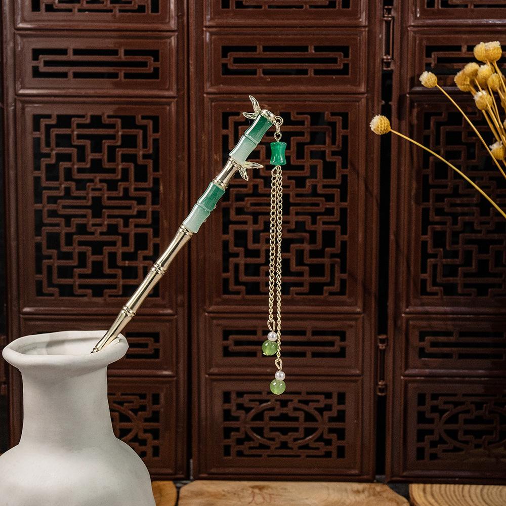 Nationalstil Perle Blume Quaste Quaste Quaste Anhänger Hanfu Accessoire Haarnadel Weiblich Neu Chinesisch Antiker Stil Glockenblume Haarnadel