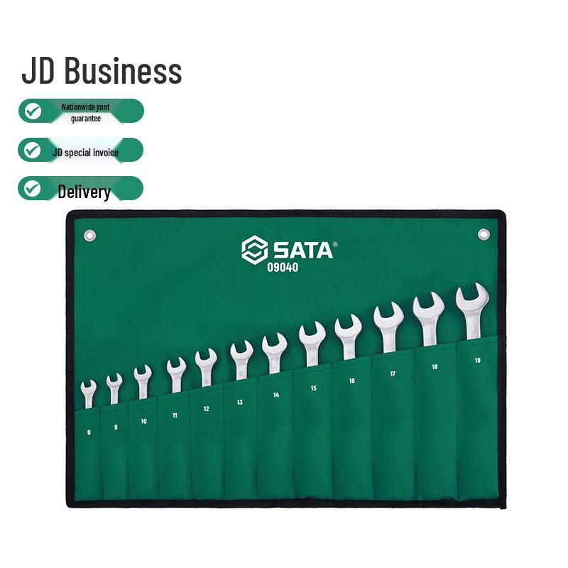 SATA 12-Piece Metric Polished Combination Wrench Set