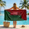 FC Augsburg FC Aufdruck Schnelltrocknendes Strandtuch Mikrofaser Saugfähig Tragbar Reise Schwimmtuch