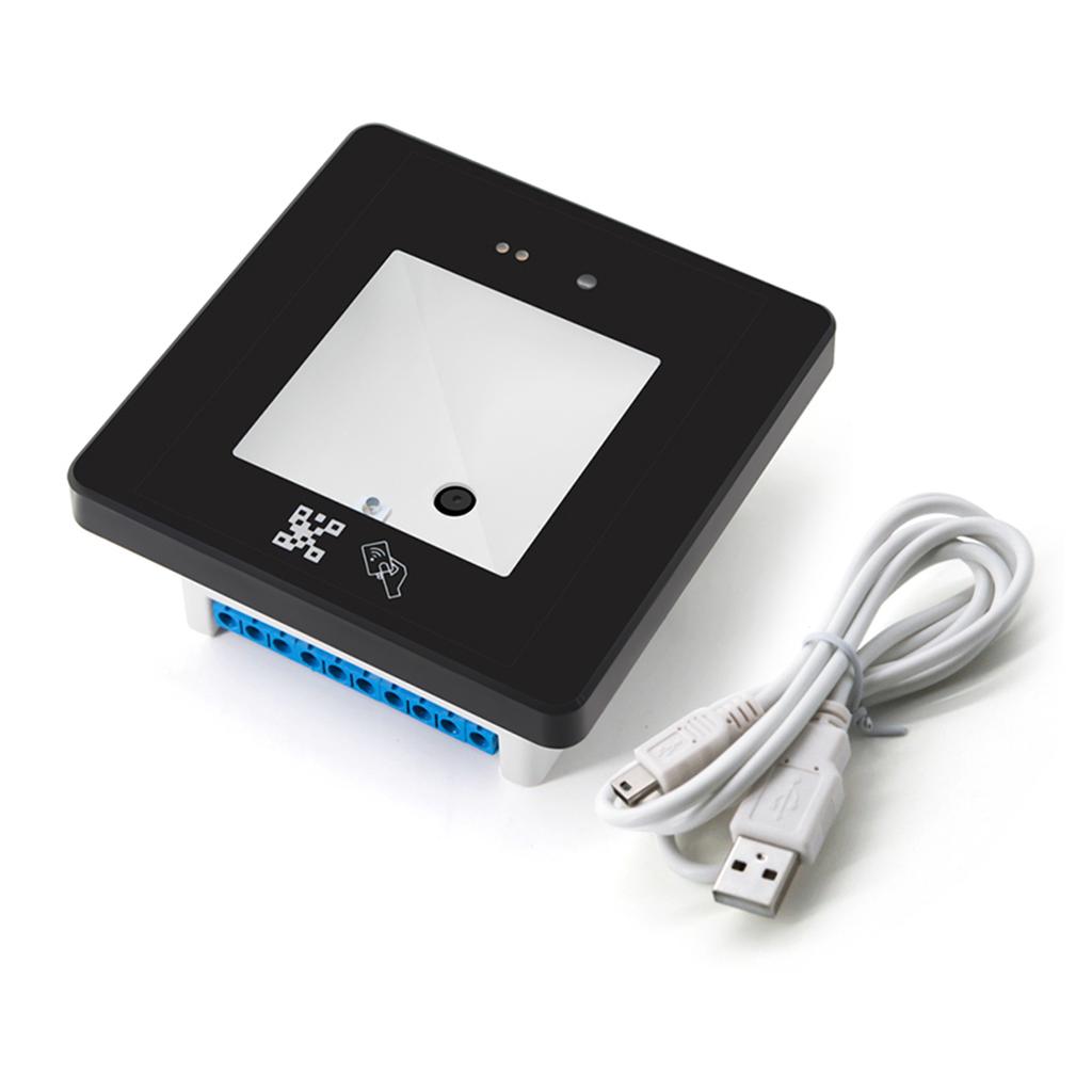 Scanner de coduri de bare încorporat Modul de scanare cu fir Cititor de carduri RFID Cod de bare de mare viteză Conectare USB pentru 1D 2D QR pentru