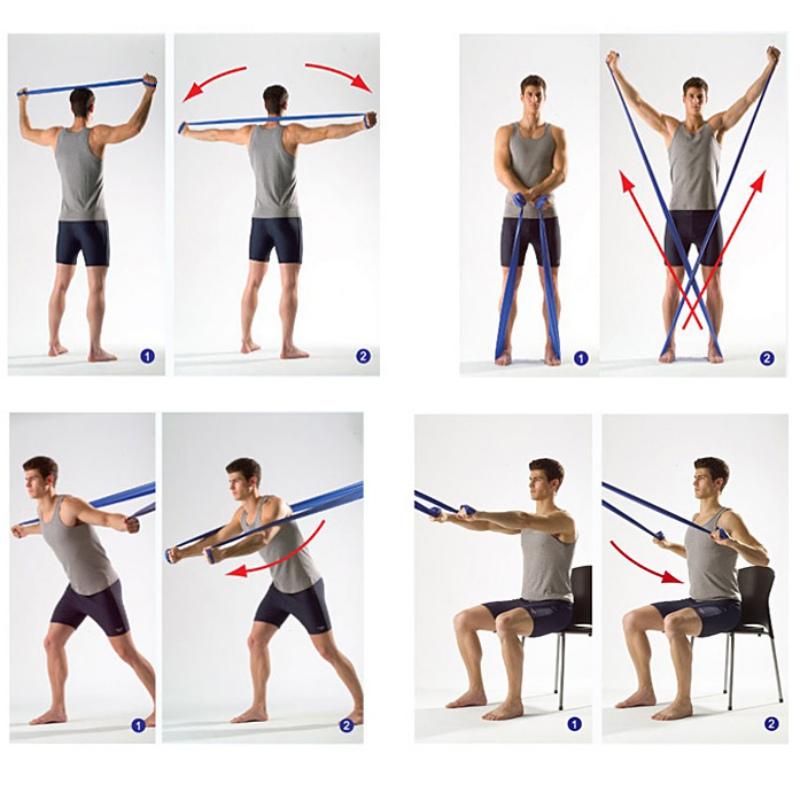 Stretch Band Strap Wide Latex Portable Elastic Belts