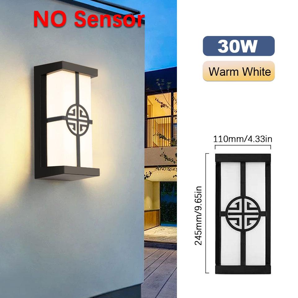 LED Wall Light Outdoor Presence Sensor Lamp Waterproof AC85-265V LED Wall Light Stairs Garden Porch Balcony For Home Accessories