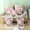 Pillowcase Alphabet Design Printed Pattern Pillow Cover Home Office Sofa Cushion Case