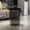 HUIHUADU Stylish Transparent Waste Bin