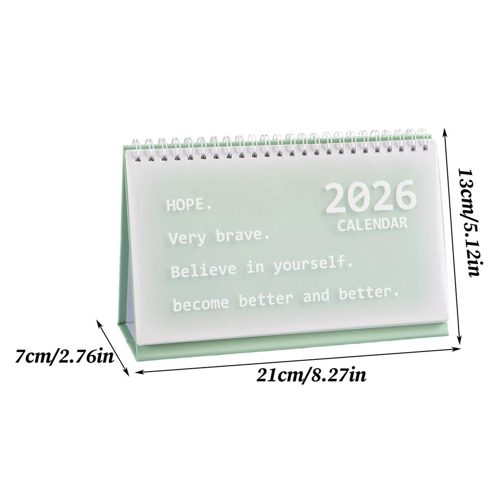 Calendar For Desk 2026 Korean Style Portable Decoration Organizer Aesthetic Desk Calendar Planner For Teacher Classroom Offices