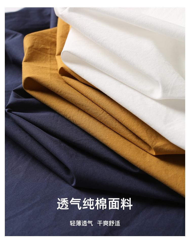Cotton Round Neck Short Sleeved Shirt for Women, 2026 Summer Casual Versatile Solid Color Small Shirt Top