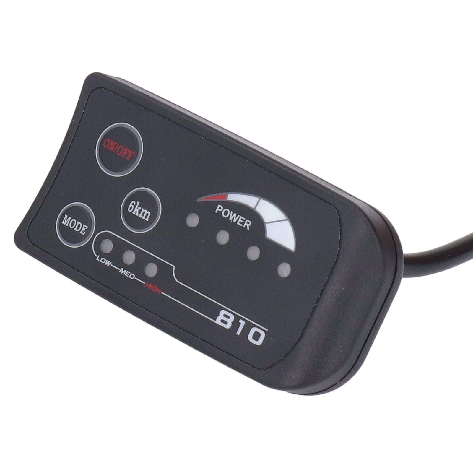 

36 В 48 В S810 Светодиодная панель дисплея для электрического велосипеда 4-проводная модификация велосипеда Светодиодный индикатор управления