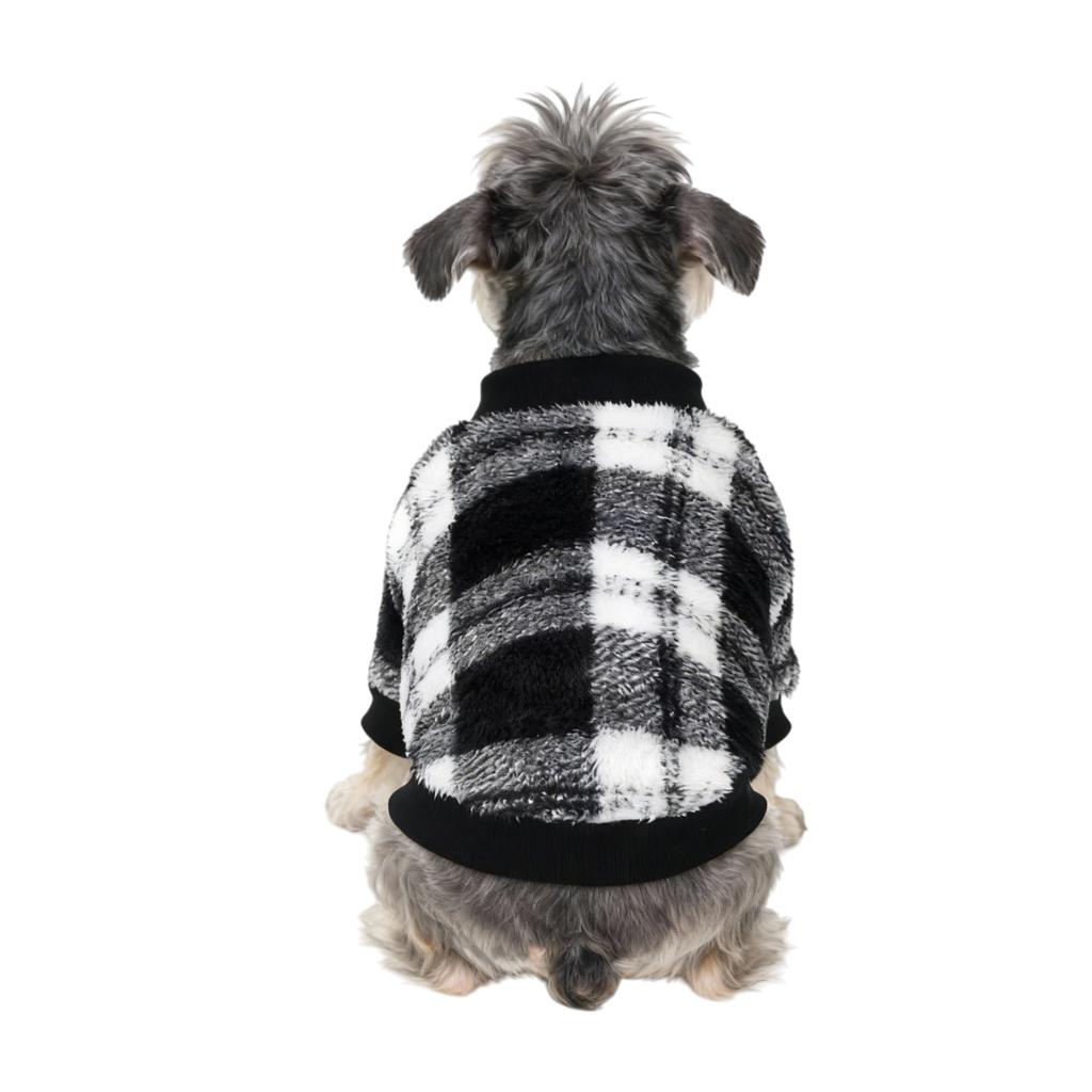 Dog clothes dopamine pet clothes thickened warm dog fleece classic plaid teddy fight dog clothes