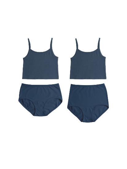 Granny Wear Natural Navy entfernen (Hohe Taille/Mittelhohe Taille/Midi-Taille Wähle 1)