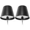 2Pcs LED Table Lamp Three Color Temperature USB Rechargeable Portable Table Light Cordless Table Lamp for Family Restaurant &Bar