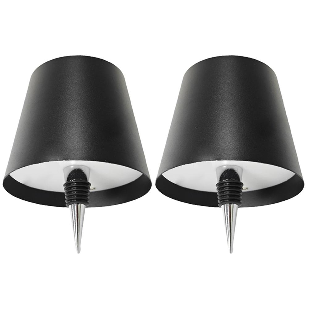 2Pcs LED Table Lamp Three Color Temperature USB Rechargeable Portable Table Light Cordless Table Lamp for Family Restaurant &Bar