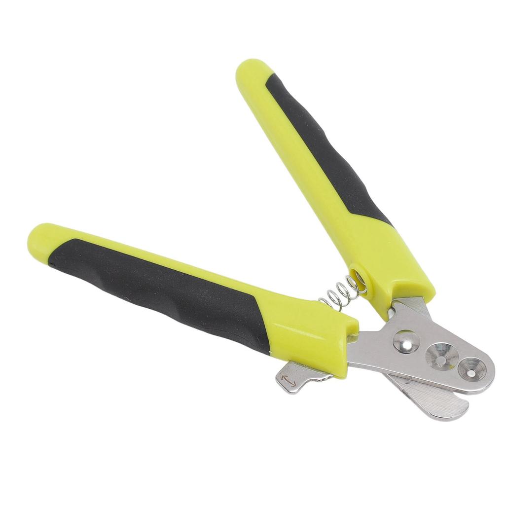 Haustier-Nagelknipser mit doppelten runden Löchern, Klingen aus Edelstahl, ergonomischer Krallenschneider für Katzen, Hunde, Kätzchen