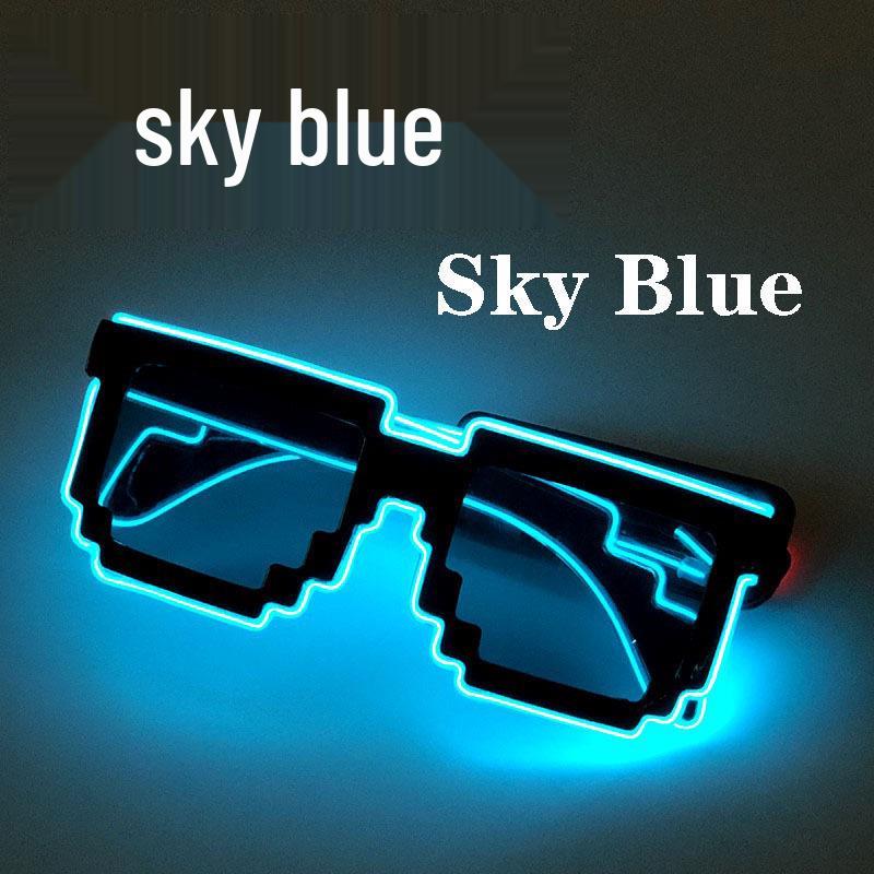 LED Mosaic Party Sunglasses - Cool Night Glow Glasses for Birthdays, Concerts, and Nightclubs