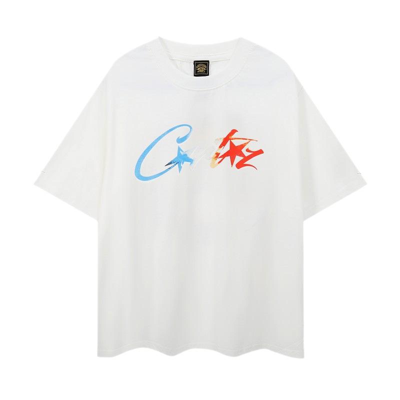 Summer new trendy brand letter printing loose round neck short-sleeved T-shirt breathable and comfortable
