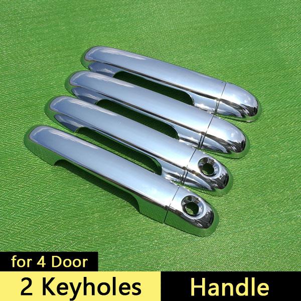for Hyundai i20 2008 - 2013 PB Chrome Door Handle Cover Trim Set 2009 2010 2011 2012 Car Accessories Stickers Car Styling