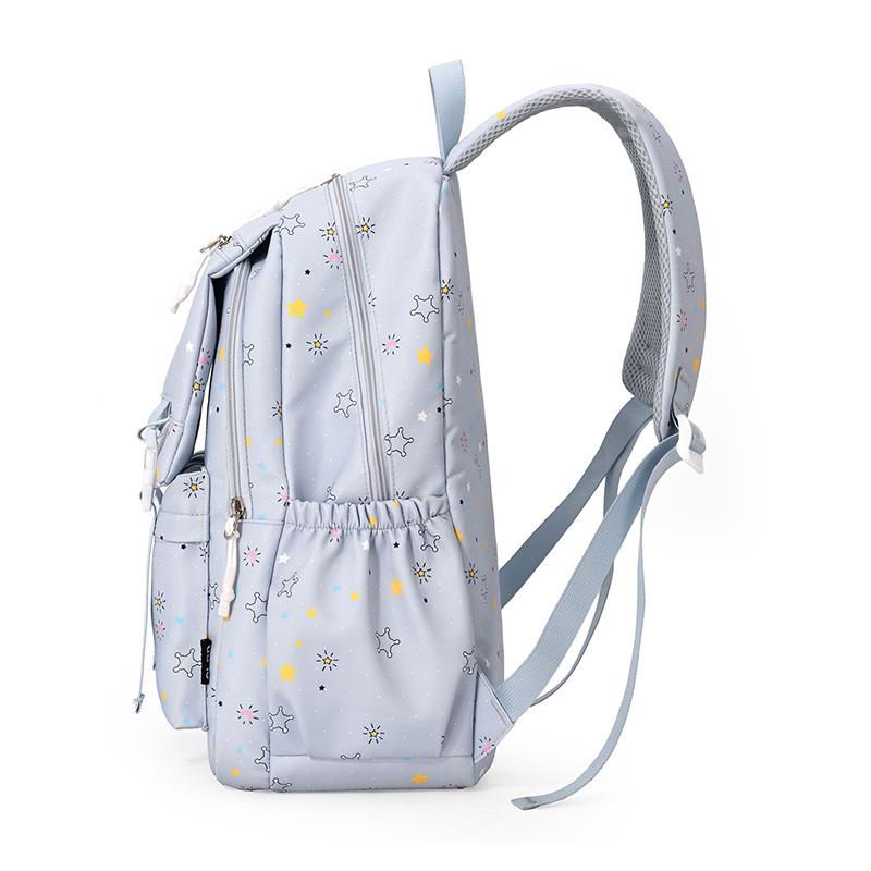 Large Capacity Backpack Printed Student Schoolbag Lightweight Backpack