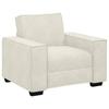 Cream Armchair 100 X 78 X 84 Cm Velvet