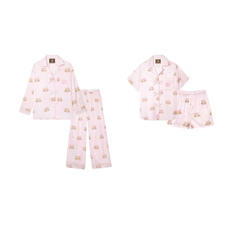 Hello Kitty Starlight Satin Loungewear Set S