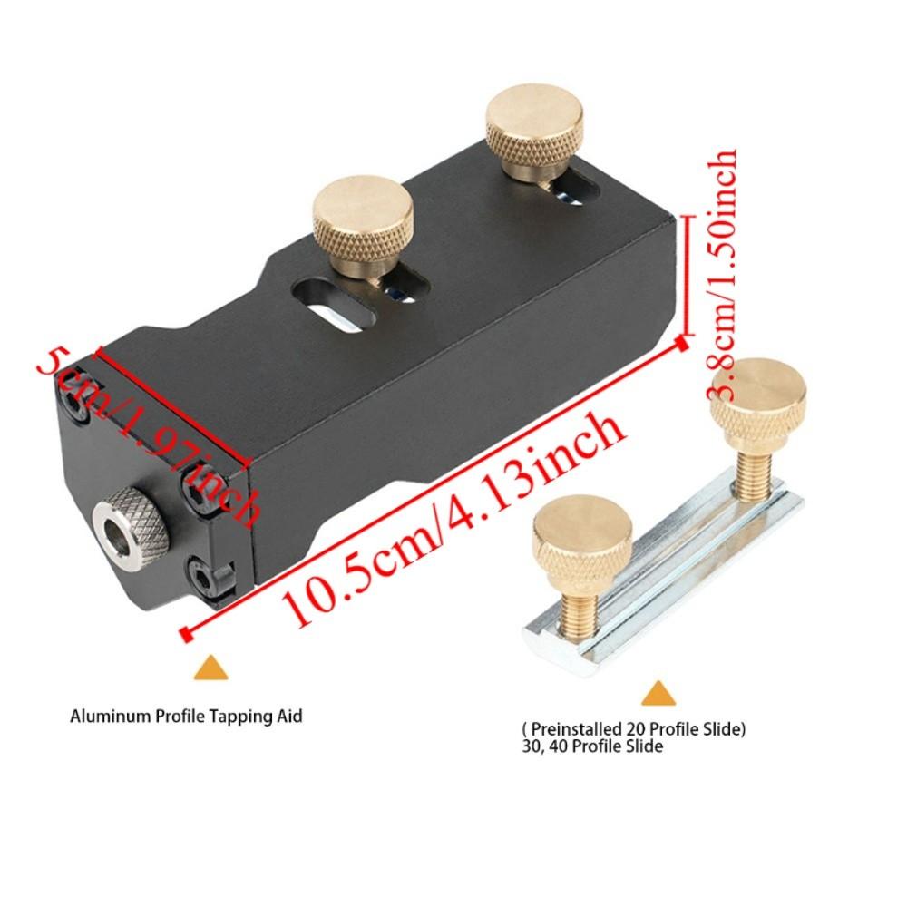 Compact Tap Guide Jig 20 30 40 Series Portable Drill Guide  Aluminum Profile Drilling & Tapping