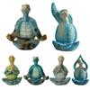 Meditation Turtle Ornament Yoga Turtle Decoration Sitting Tortoise Figurine Sea Turtle Statue Home Office Decor