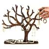 Jewelry Display Stand Wooden Tree Tower Rack Hanging Organizer For Ring Earrings Necklace Bracelet Hair Accessories
