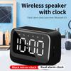 Bluetoothcompatible Wireless Sound With 2 Alarm Clock, Big Screen LED Time Display Call Function
