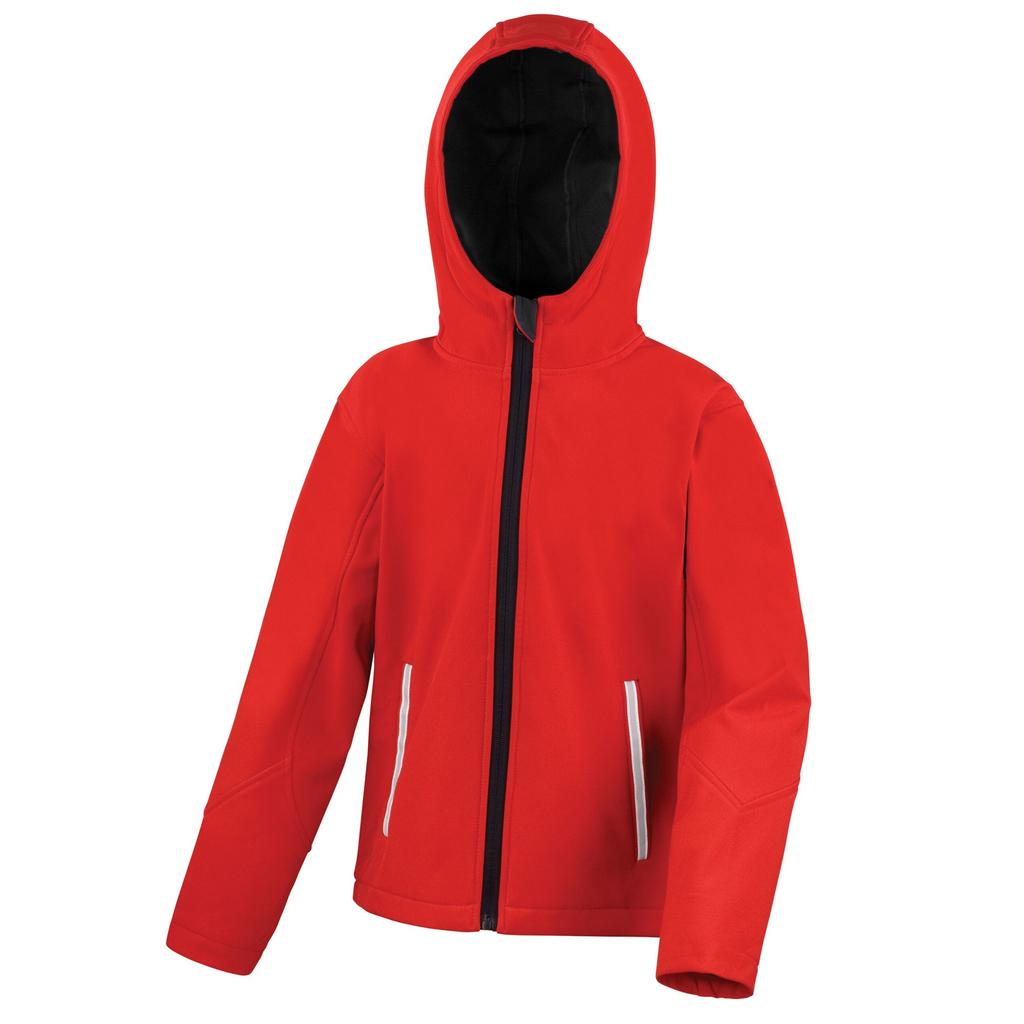 Result Core Childrens/Kids TX Performance Hooded Soft Shell Jacket