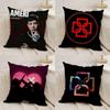 Male Singer Duki Cushion Cover Silky Short Plush DoubleSided Printed Pillow Case for Sofa All Seasons Home Decor Gift