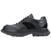 Alexander McQueen Tread Suede panelled Leather Trainers 'Black' 627222WHRH51081