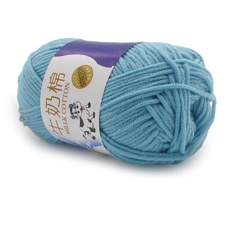 1Pc 50g Crocheting Milk Cotton Yarn Hand Knitting Sweater Blanket Hat Threads Crochet Amigurumi Bag Line 95m