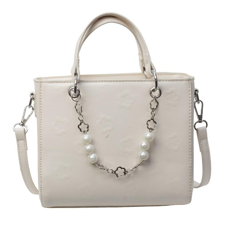 New Pearl Chain Handbag Messenger Tote Bag