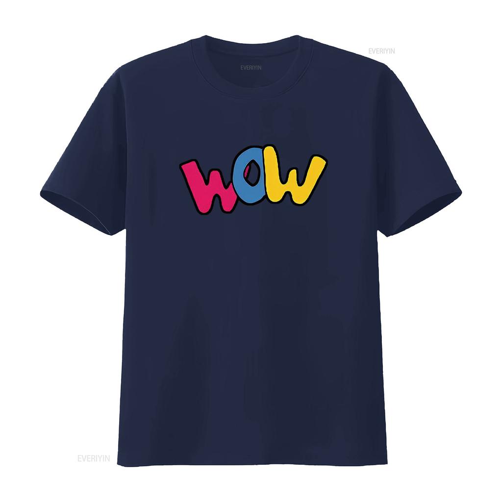 WOW Birthday GifT T Shirt Black 2X Large vintage Washed Versatile Unisex homme Slightly designer clothes streetwear Casual