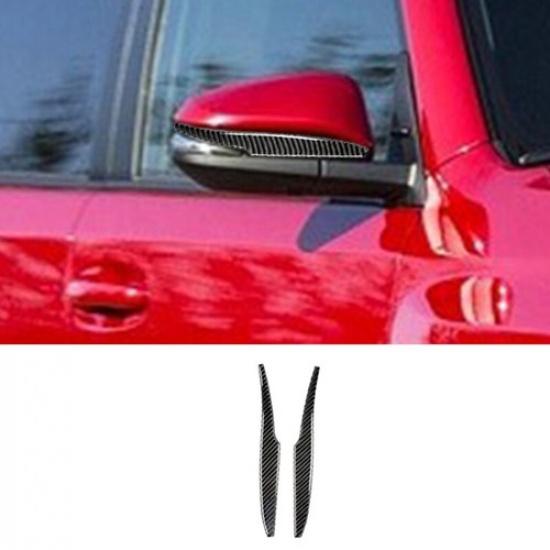 2x Bright Carbon Fiber Car Side Mirror Strip Sticker For Toyota 4Runner 2010-20
