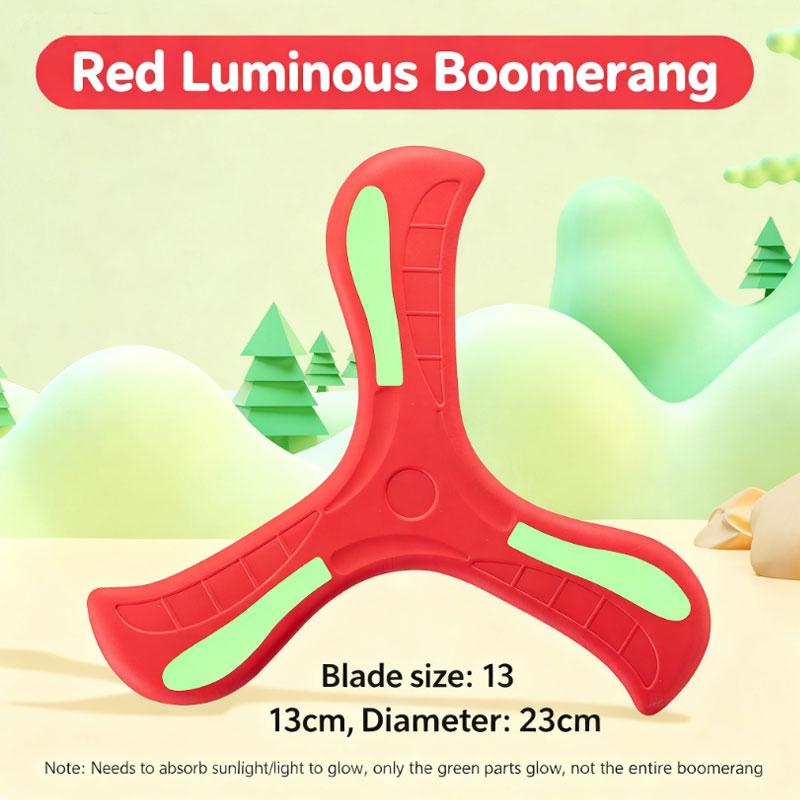 Children's Outdoor Sport Soft EVA Boomerang Flying Disc Hand Throw Spinner Interactive Parent-Child Game Decompression Toy Gifts
