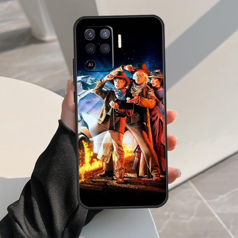 Back To The Future Case For Oppo A74 A94 A54 A80 A60 A40 A18 A38 A58 A78 A98 A96 A76 A16 A15 A17 A57 A77 A5 Pro
